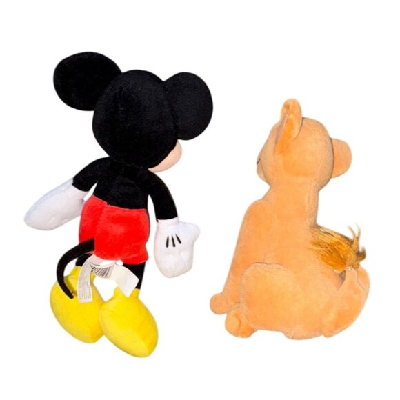 Disney Plush 3 Piece Lot-Pluto, Mickey Mouse & Nala-GUC - Picture 8 of 9